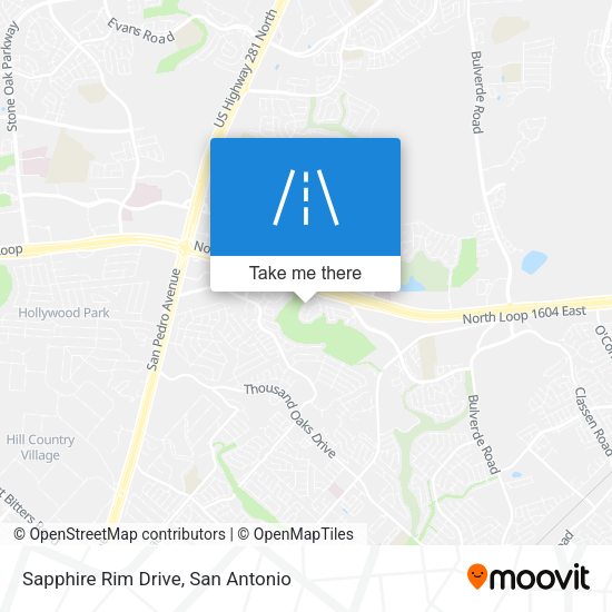 Mapa de Sapphire Rim Drive