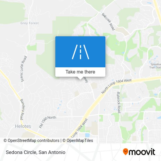 Sedona Circle map