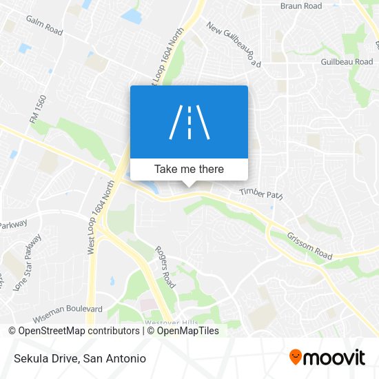 Mapa de Sekula Drive
