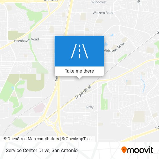 Service Center Drive map