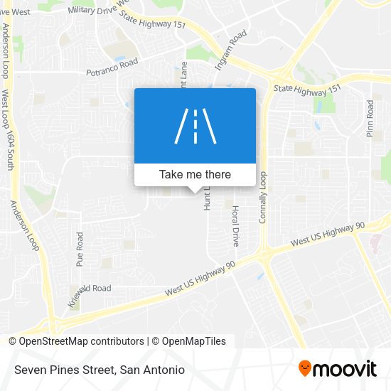 Seven Pines Street map