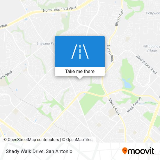 Shady Walk Drive map