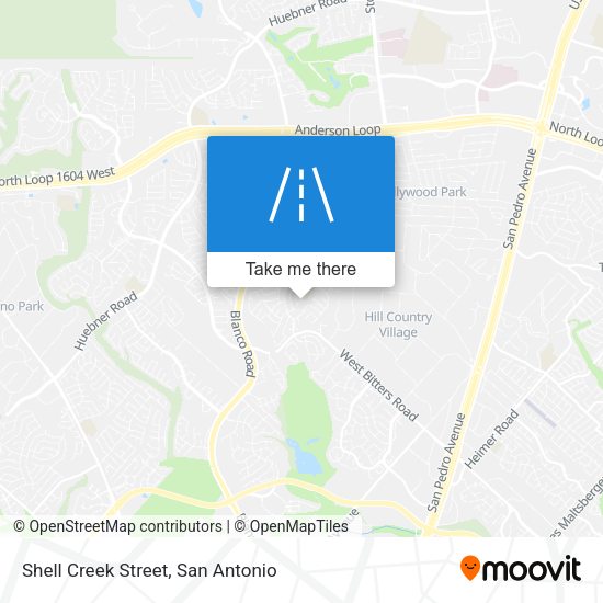 Mapa de Shell Creek Street