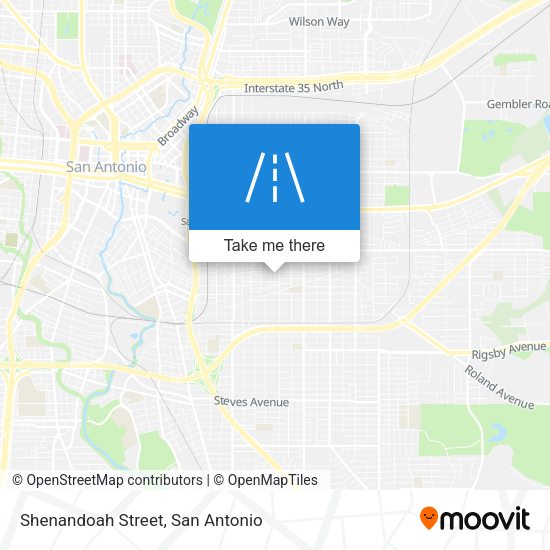 Mapa de Shenandoah Street