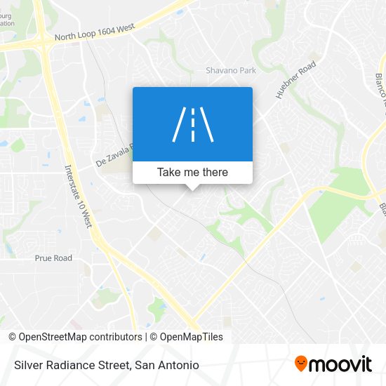 Mapa de Silver Radiance Street