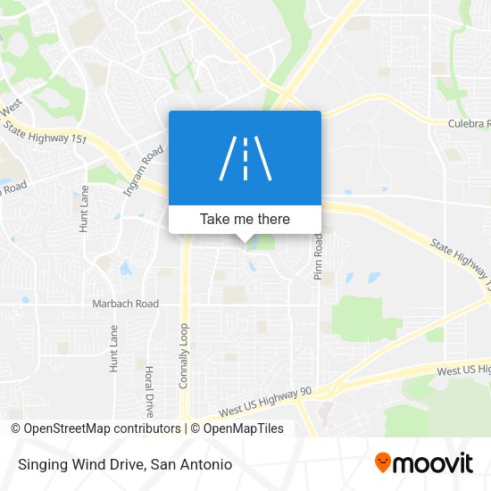 Singing Wind Drive map