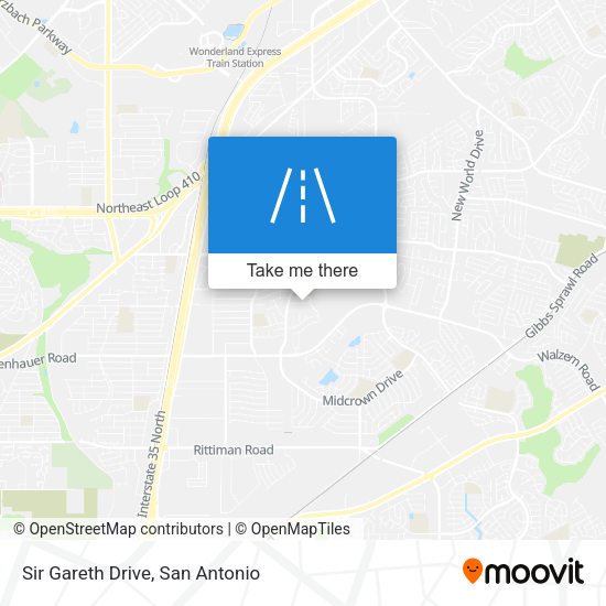 Sir Gareth Drive map