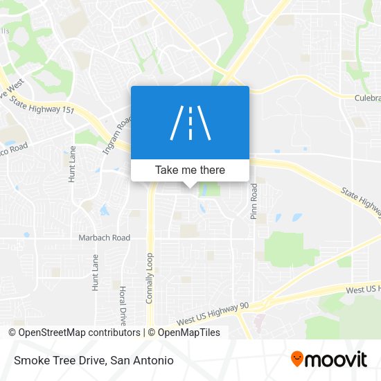 Smoke Tree Drive map