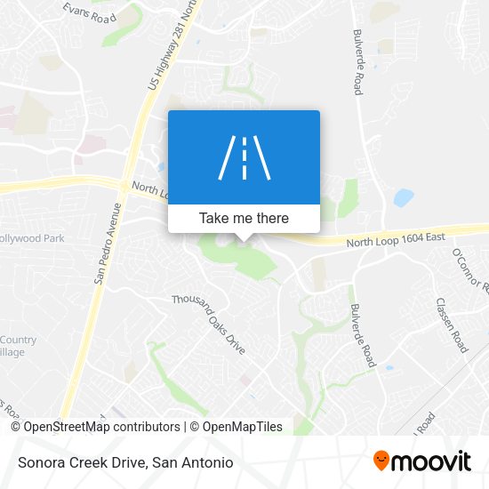 Sonora Creek Drive map