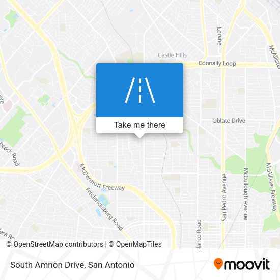 South Amnon Drive map