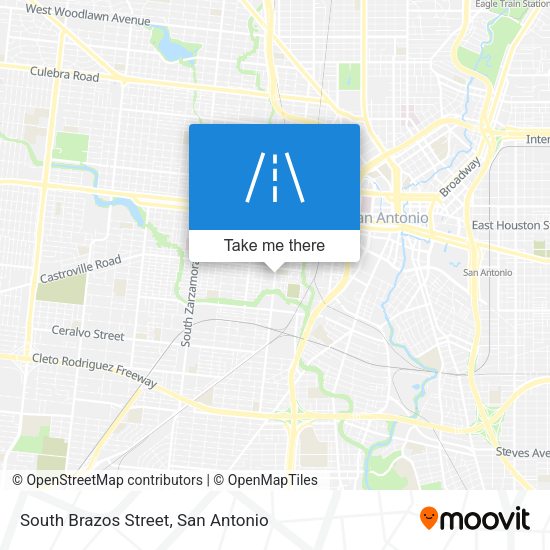 South Brazos Street map