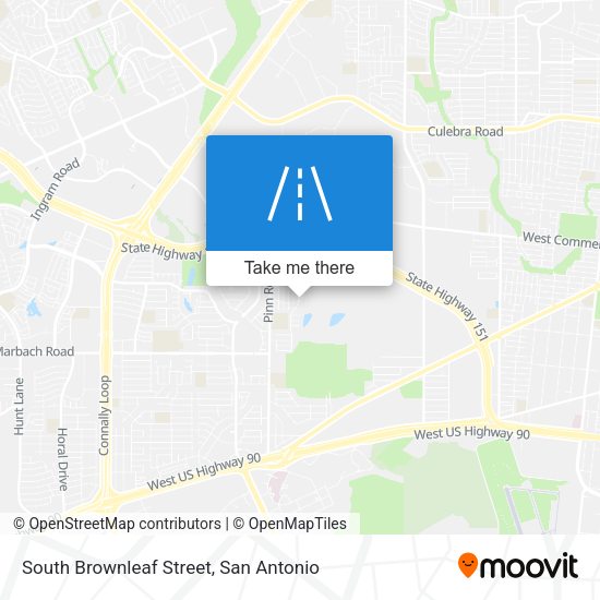 South Brownleaf Street map