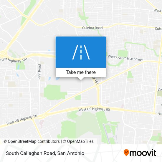 South Callaghan Road map