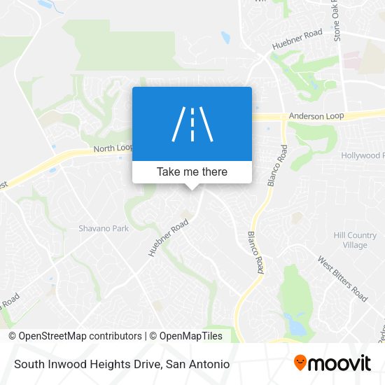 Mapa de South Inwood Heights Drive