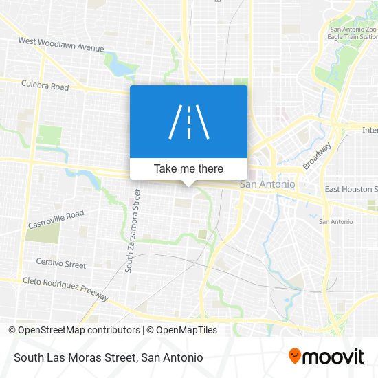 South Las Moras Street map