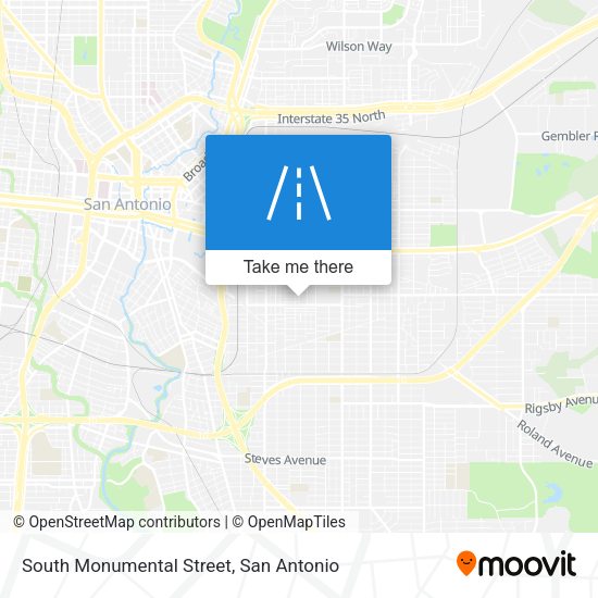 Mapa de South Monumental Street