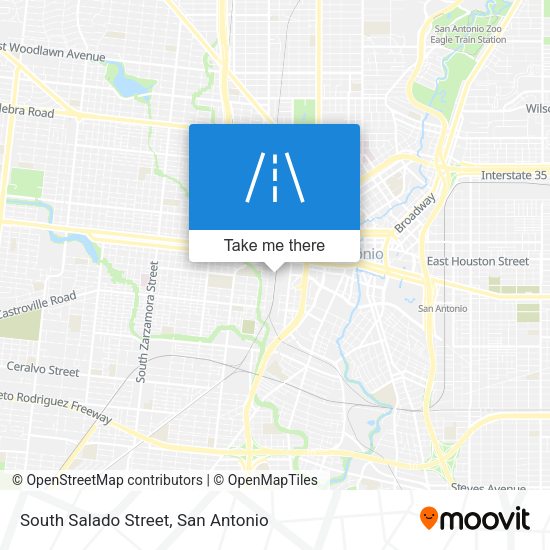 South Salado Street map