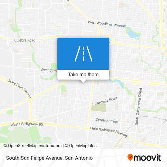South San Felipe Avenue map