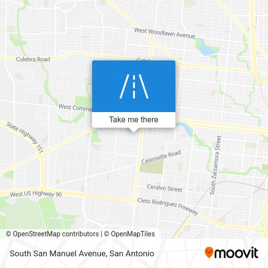 Mapa de South San Manuel Avenue