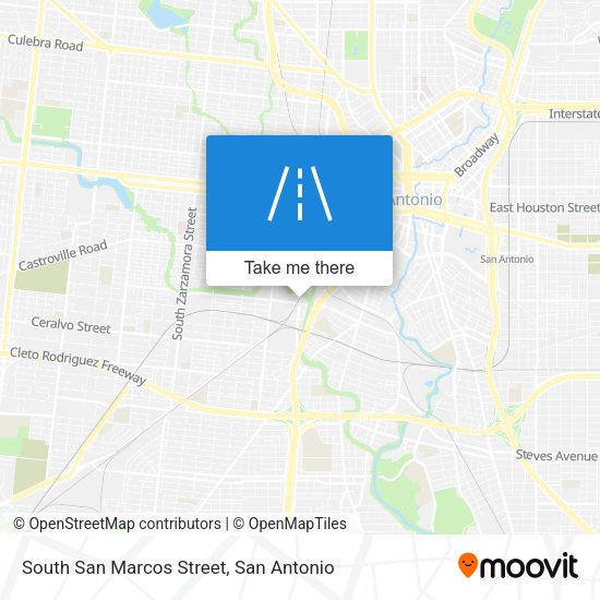 South San Marcos Street map