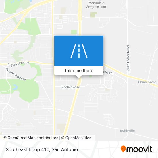 Mapa de Southeast Loop 410