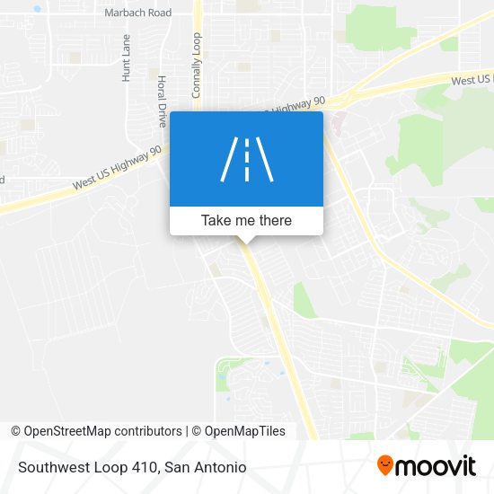 Mapa de Southwest Loop 410