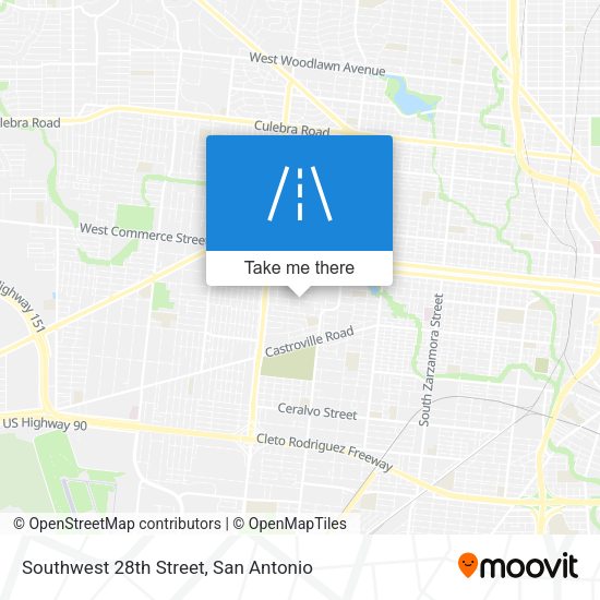 Southwest 28th Street map