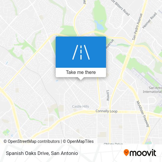 Spanish Oaks Drive map