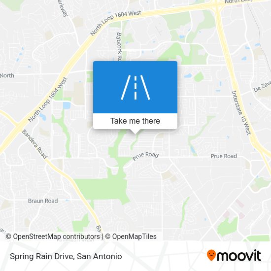 Spring Rain Drive map