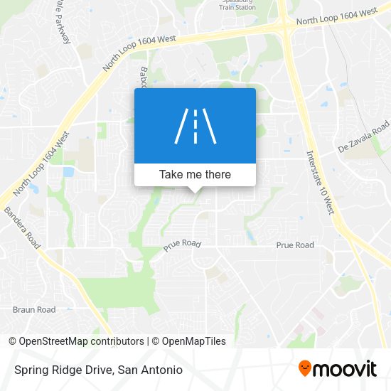 Spring Ridge Drive map