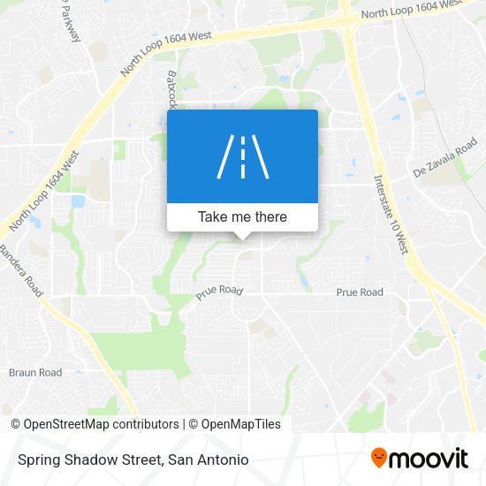 Mapa de Spring Shadow Street