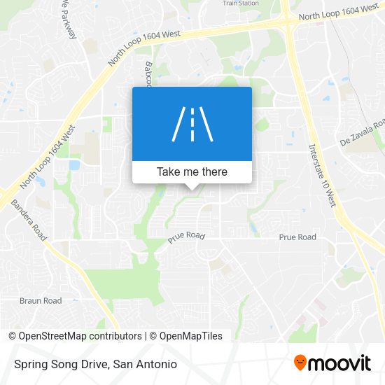 Spring Song Drive map
