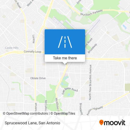 Sprucewood Lane map