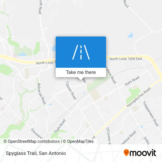 Spyglass Trail map