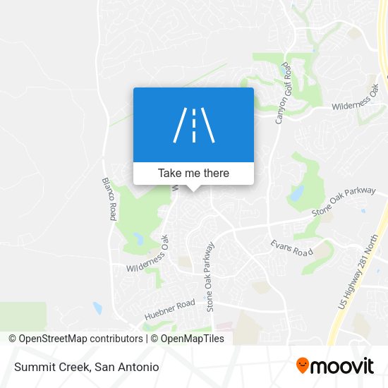 Summit Creek map