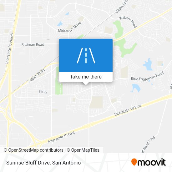Sunrise Bluff Drive map