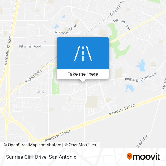 Sunrise Cliff Drive map