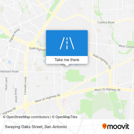 Mapa de Swaying Oaks Street