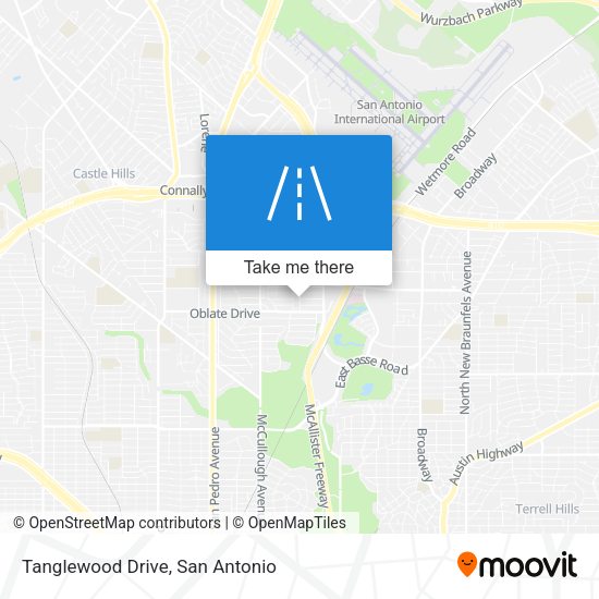 Tanglewood Drive map