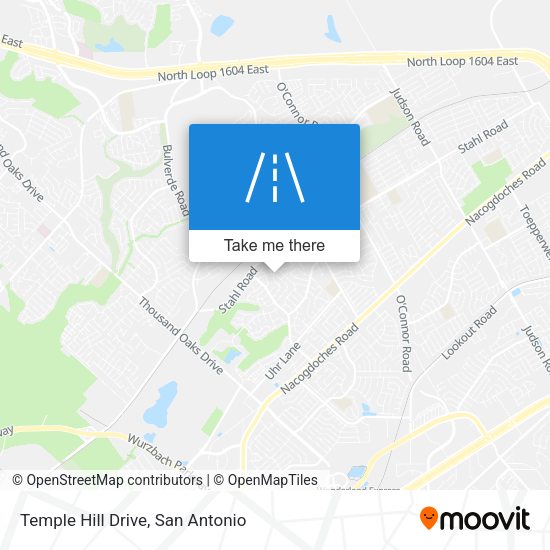Temple Hill Drive map