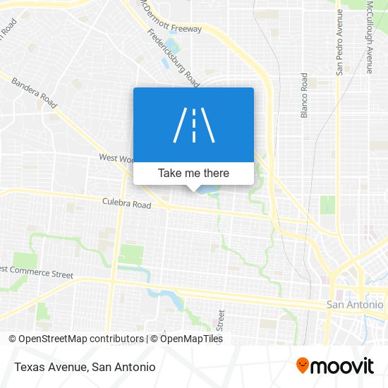 Texas Avenue map