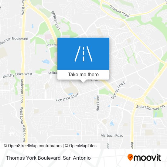 Mapa de Thomas York Boulevard