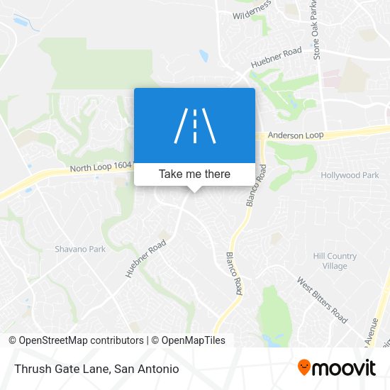 Thrush Gate Lane map