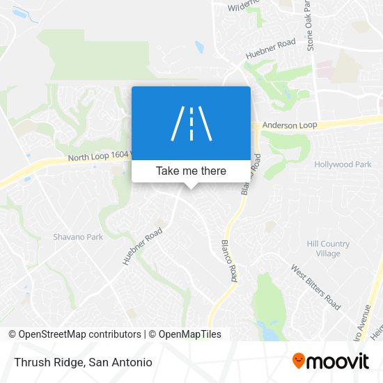 Thrush Ridge map