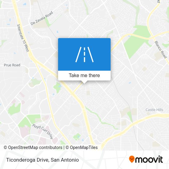 Ticonderoga Drive map