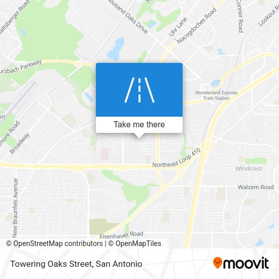 Towering Oaks Street map