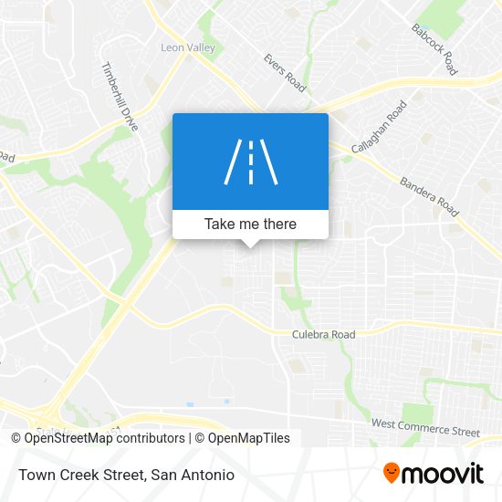Town Creek Street map