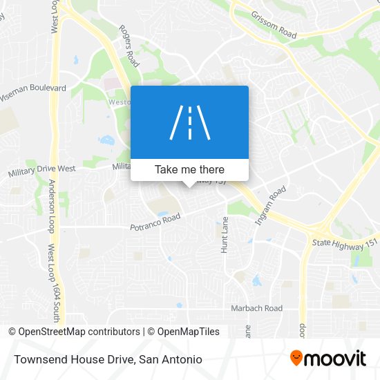 Townsend House Drive map