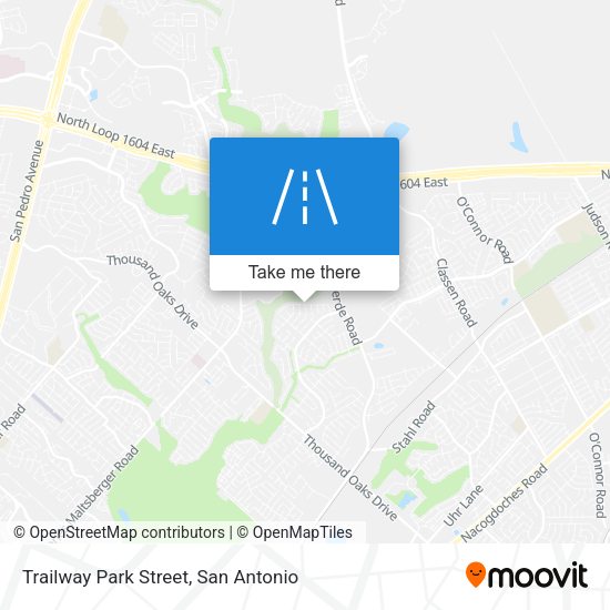 Trailway Park Street map