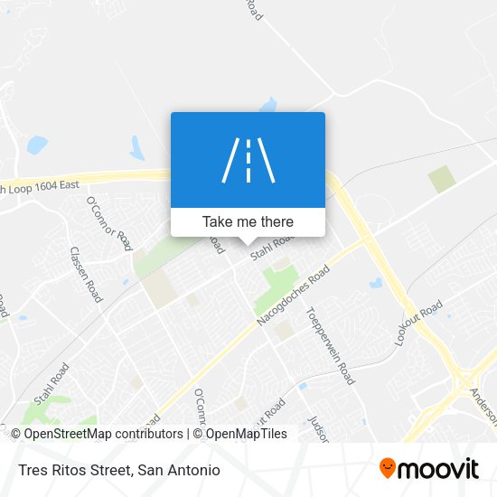 Mapa de Tres Ritos Street